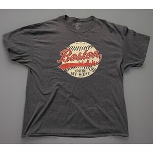 Boston Red Sox Chowdaheadz Short Sleeve T-shirt You're My Home Gray MLB 2XL JBHS